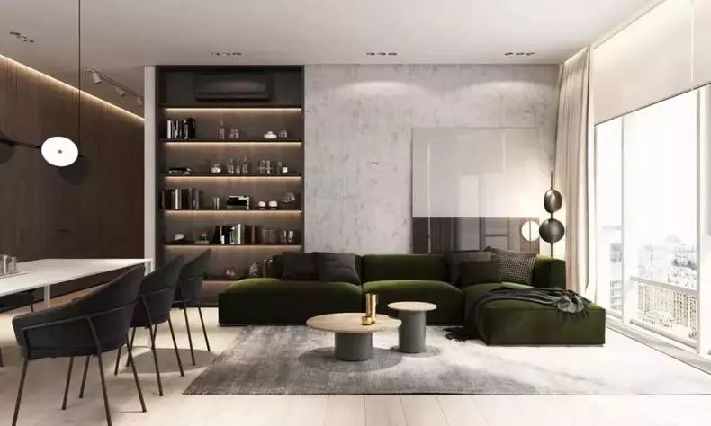 100种客厅设计,客厅餐厅一体餐厅设计风格