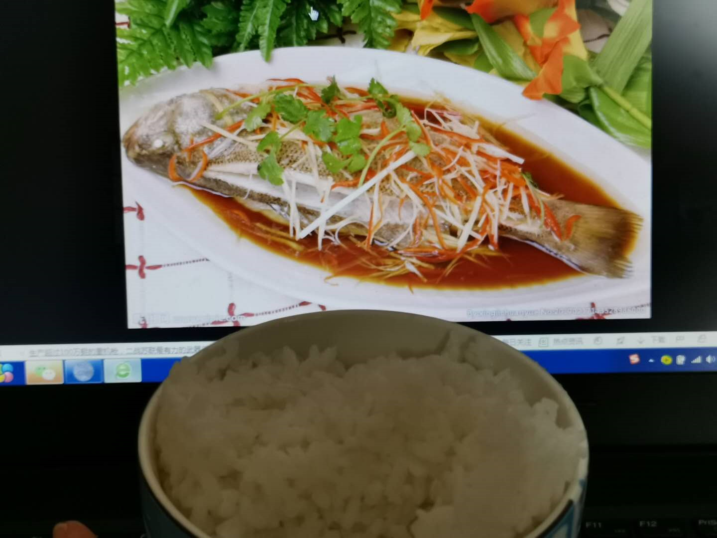 家里没有菜吃米饭,没菜吃的日子