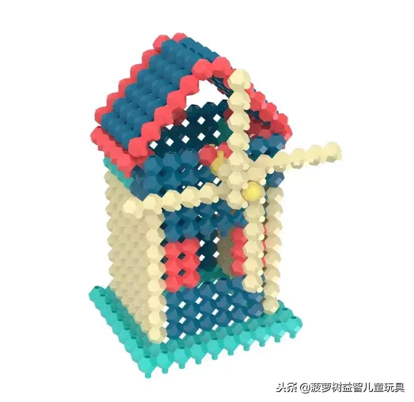 菠萝树积木玩具,菠萝树益智玩具积木