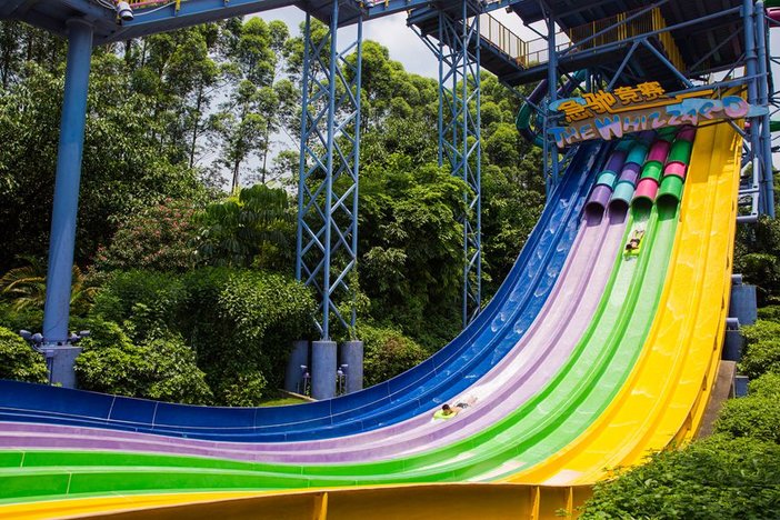 广州长隆水上乐园巨洪峡第一视角,广州长隆适合小朋友玩的水上乐园