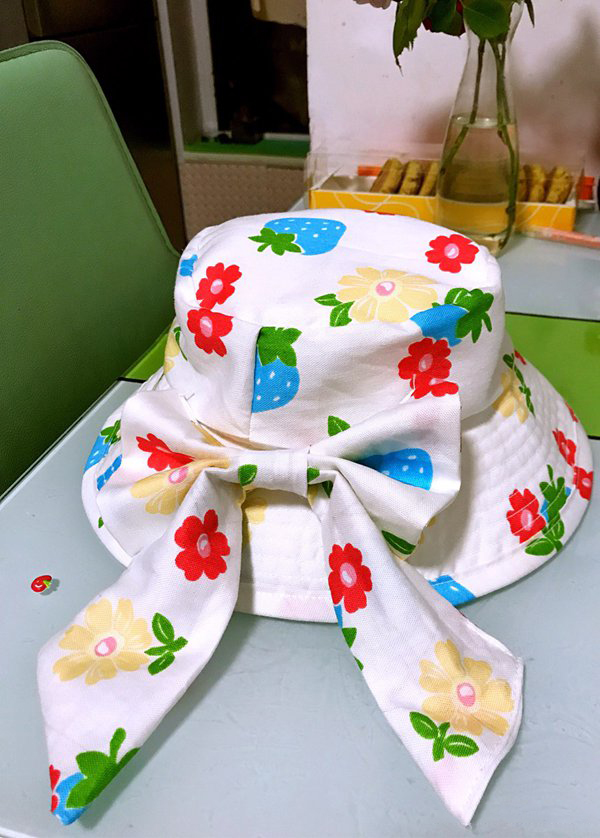 半大檐遮阳帽钩针教程,大沿遮阳帽的制作教程