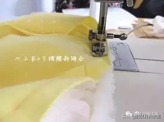 公主裙裁剪制作教程,服装厂做公主裙下摆教程视频