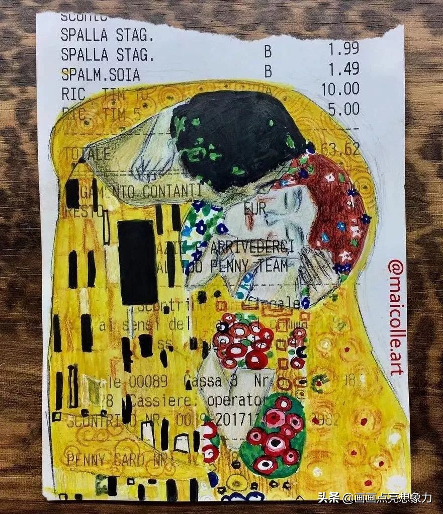 购物小票居然秒变名画?果然是天才少年的神操作