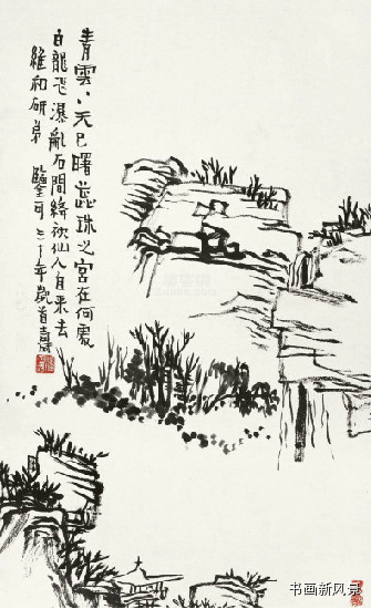 中国绘画大师潘天寿花鸟真迹雅赏,潘天寿诗画作品欣赏