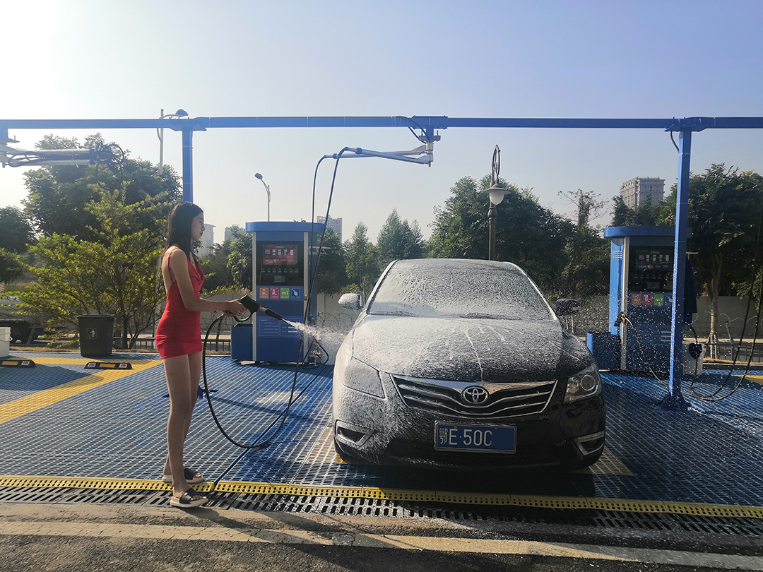 鲸洗自助洗车操作流程,鲸速24小时自助洗车流程