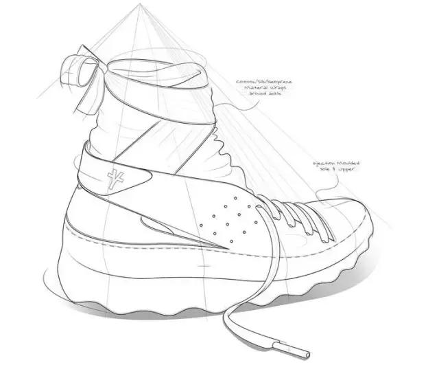 创意鞋子绘画作品,干货画画教程图片