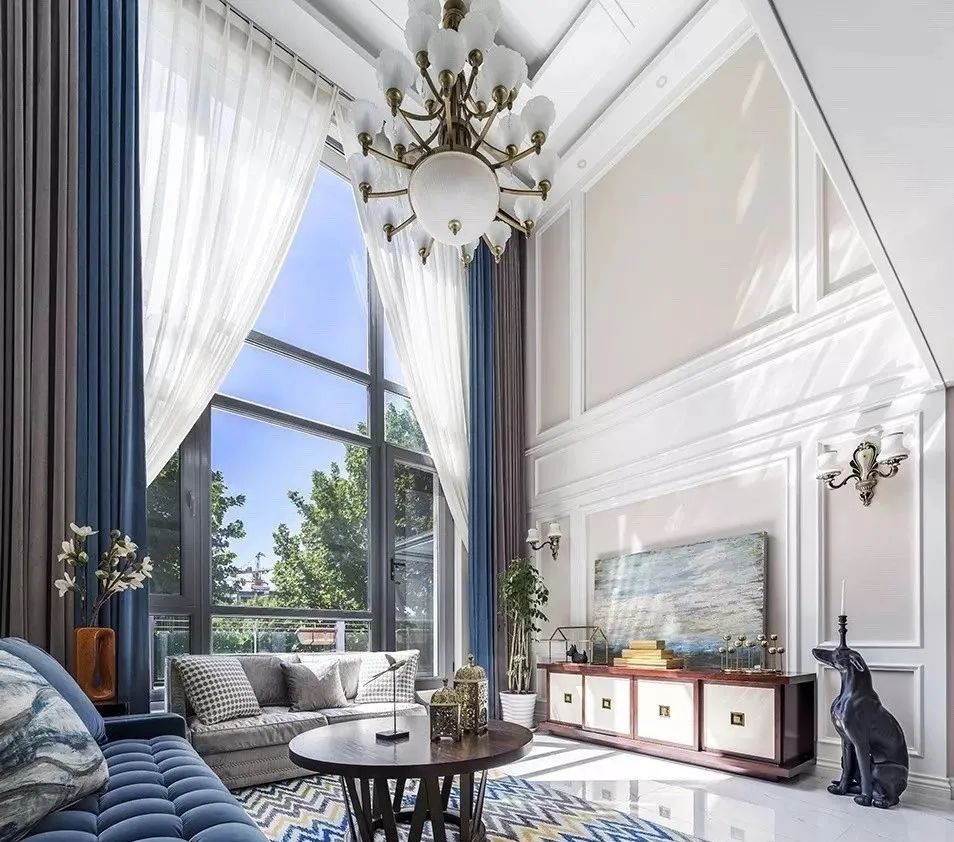 九溪墅精装修效果图,世茂九溪墅国风合院别墅