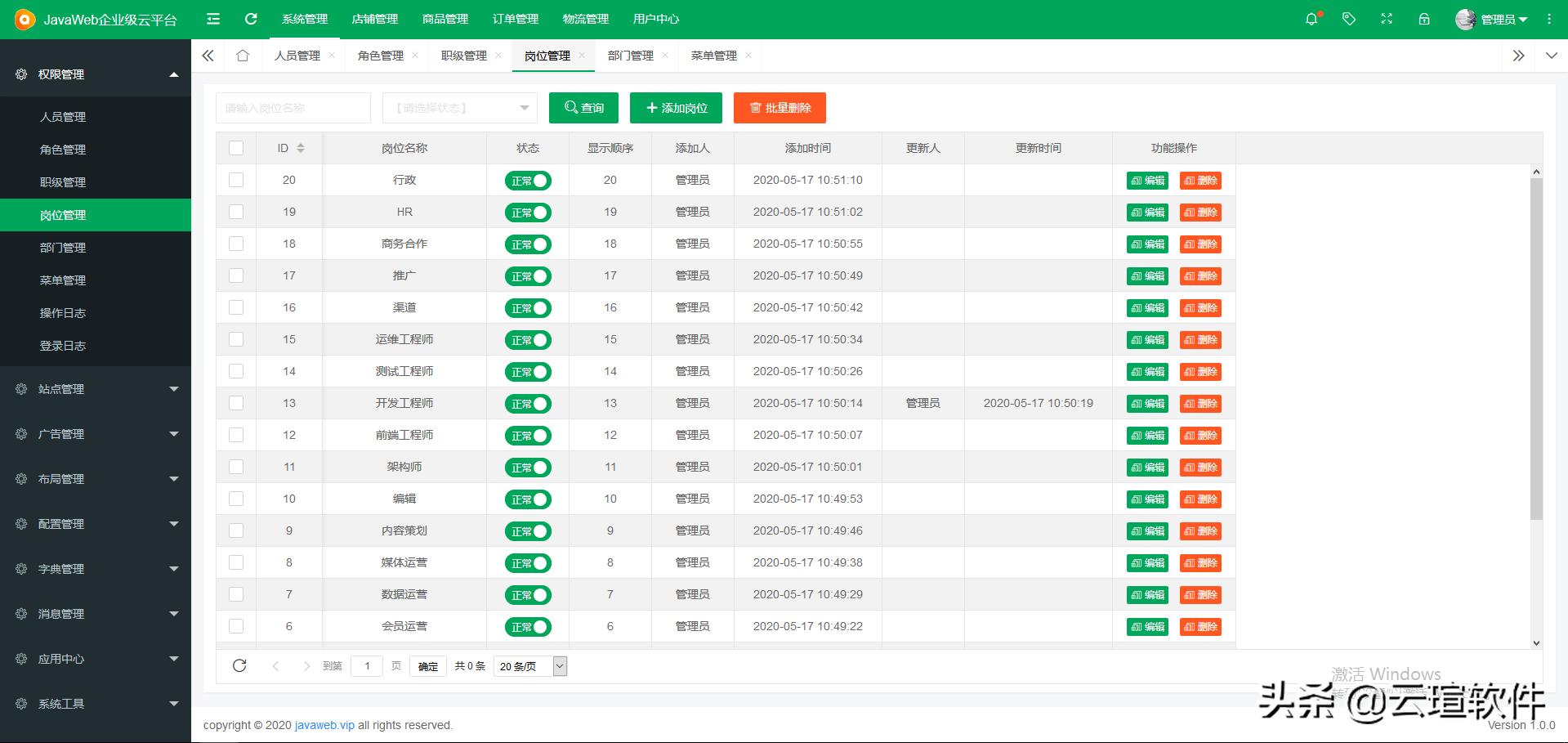 Java后台开发框架