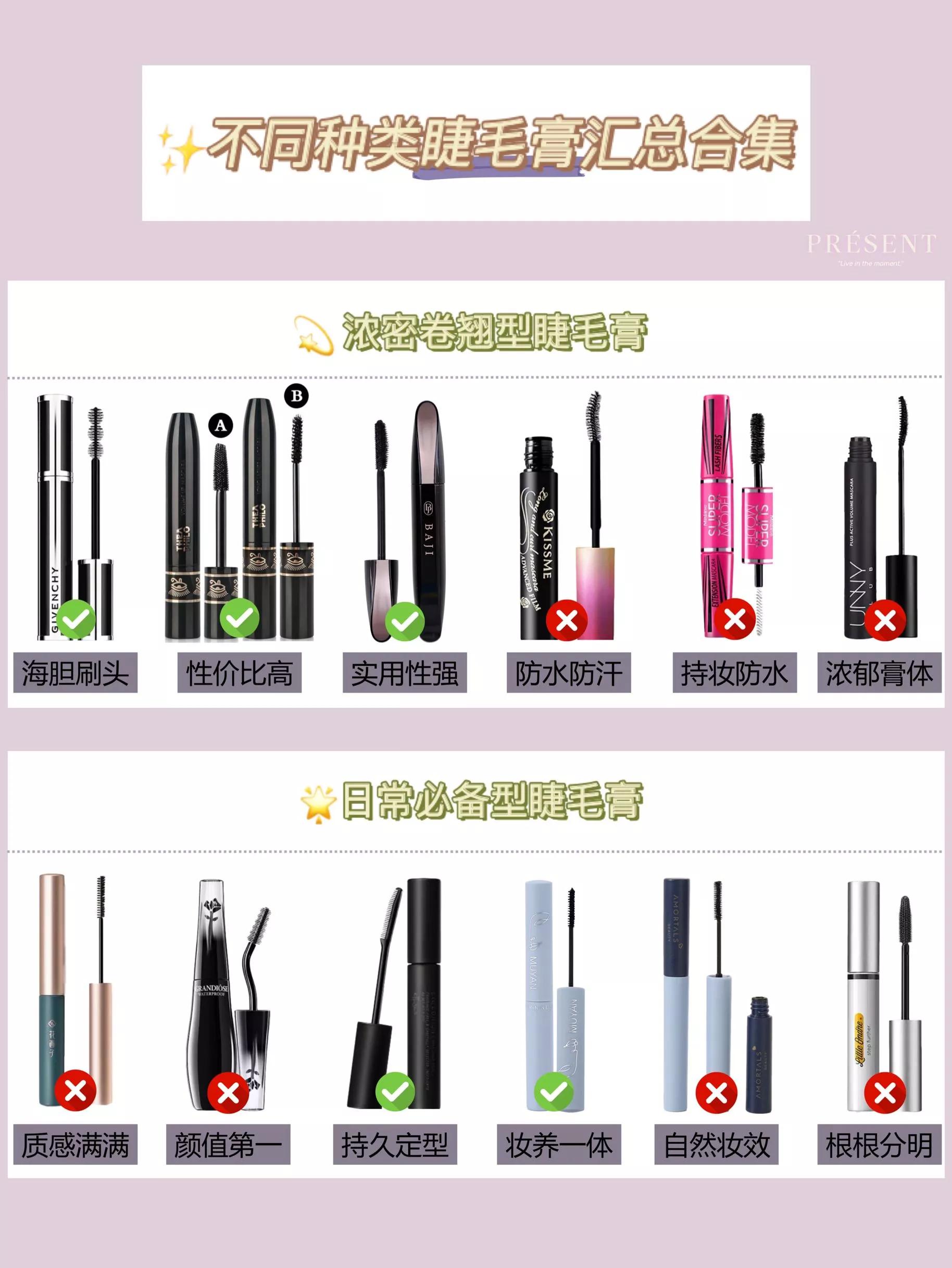 12支睫毛膏打底睫毛膏测评,所有品牌睫毛膏