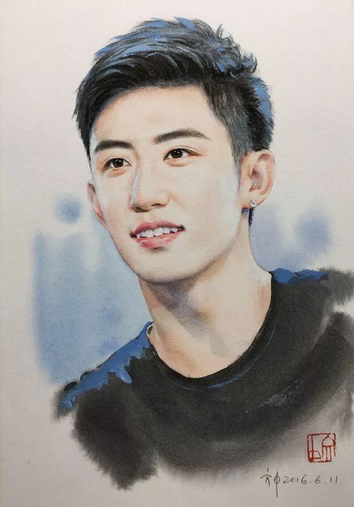 比起打印画,美院毕业的他,笔下这种彩铅水彩画才好看哭了~