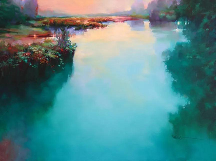 莫奈的睡莲紫色,莫奈睡莲和梵高睡莲