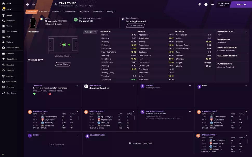 fm2021各位置最好用的球员,fm2021开档必签球员推荐