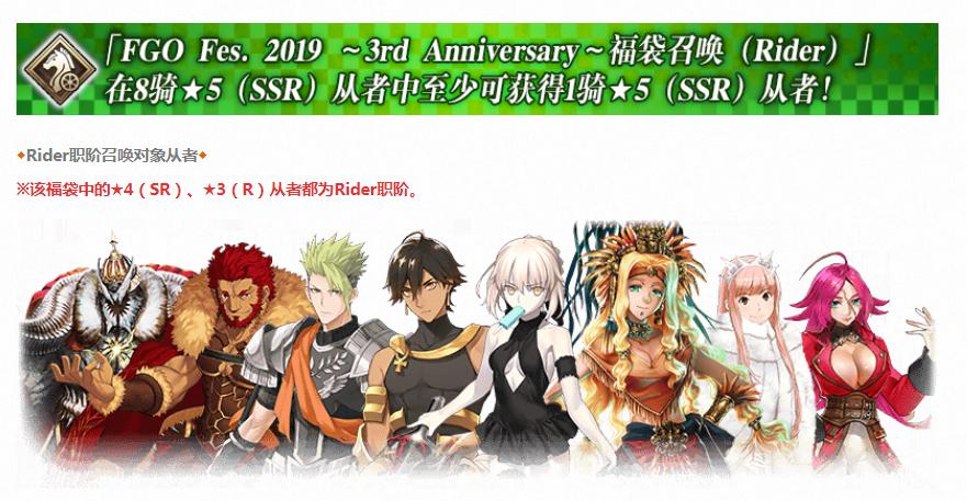 FGO三周年福袋分析，你已经决定好要抽哪个福袋了吗？
