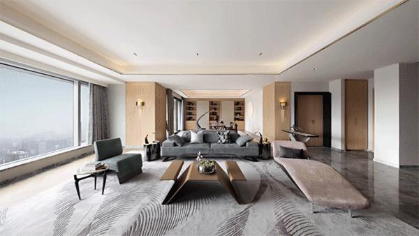 深圳中心天元266平公寓样板间,深圳中心天元330大平层
