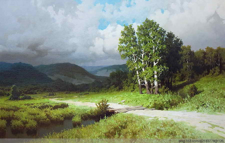 俄罗斯画家画油画海景风景,尤恩乌格罗油画风景作品