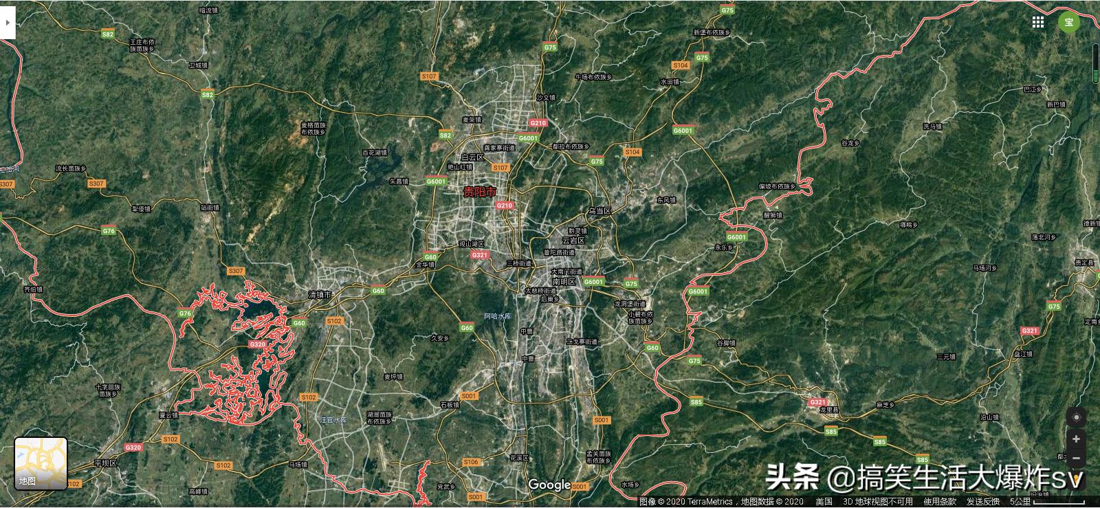 中国西南卫星地图,西南城市卫星图