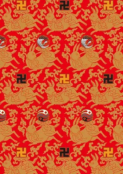 庄重华美的中国古典纹样,东方纹样图植物