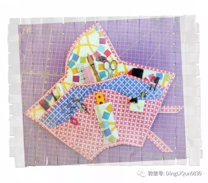 手工布艺挂墙收纳包,剪刀包收纳定制