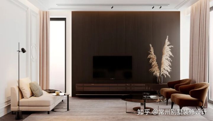 现代中式轻奢装修别墅设计 (法式新古典别墅装修设计)