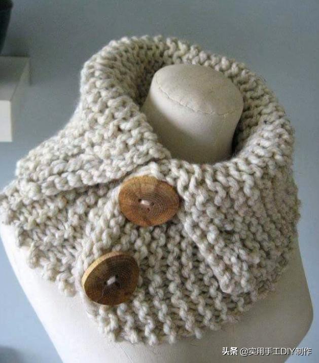 新款针织秋冬宽松披肩怎么织,针织中长款披肩