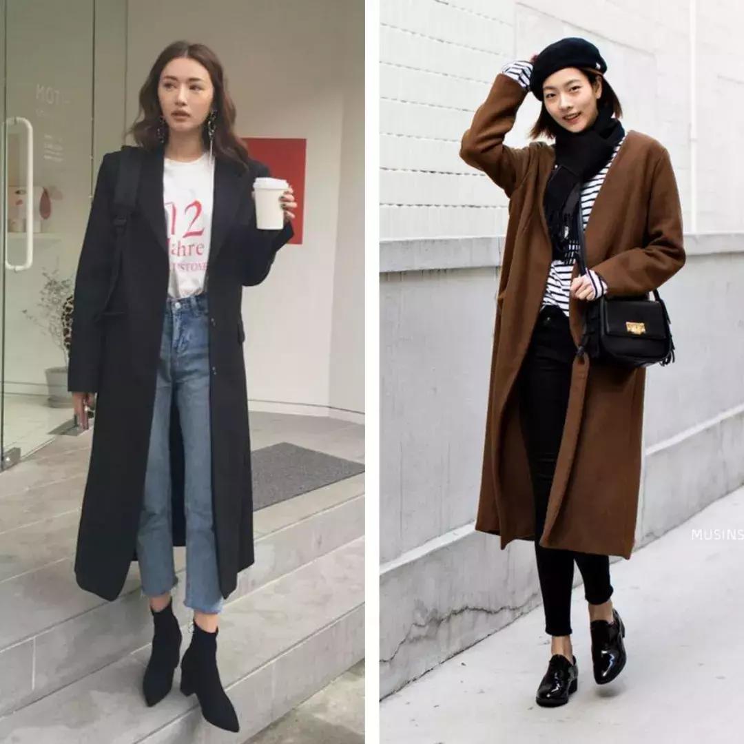 韩国小姐姐九分裤穿搭冬季,小姐姐的穿法你学会了吗