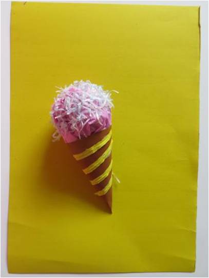 3-4岁创意美术冰淇淋,儿童美术创意画教案冰淇淋