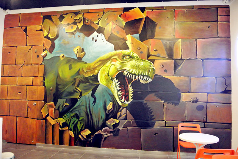 适合家里的墙绘图片零基础,墙绘简单又出效果的图