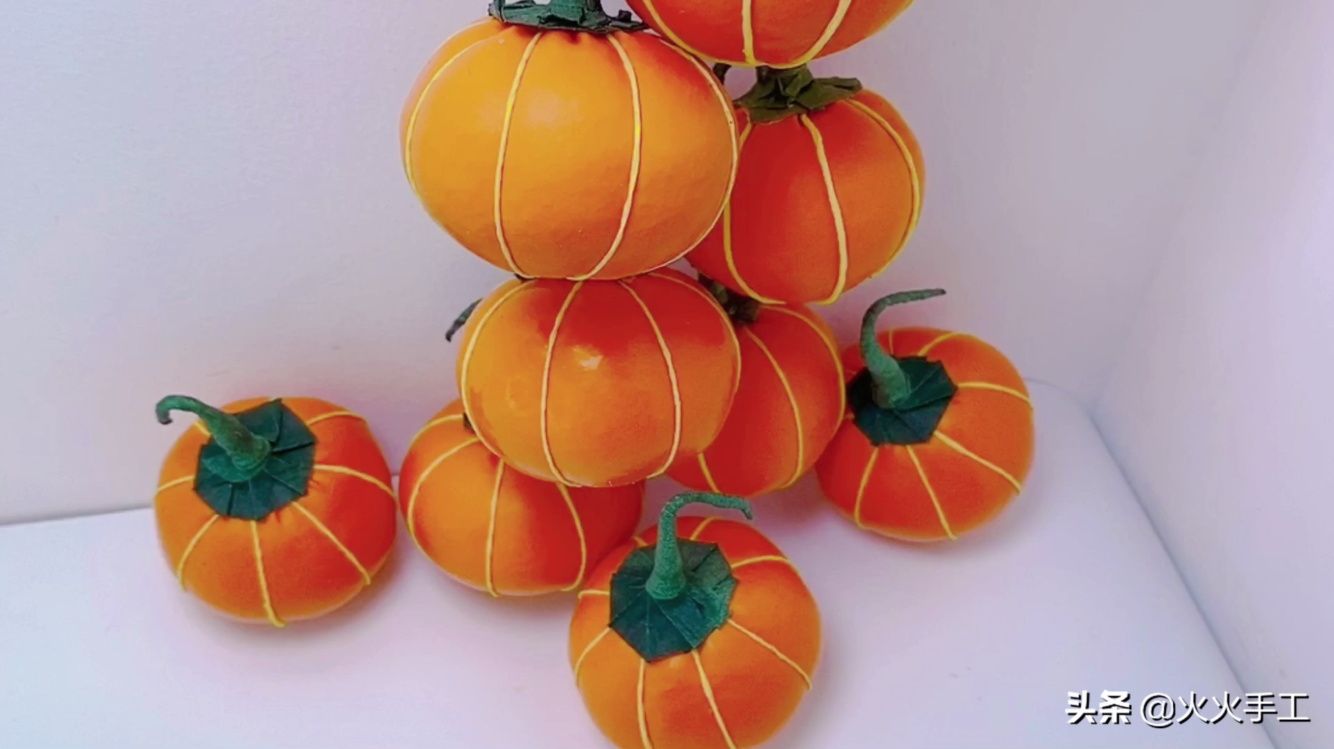 创意气球手工简单做法,长气球做南瓜造型