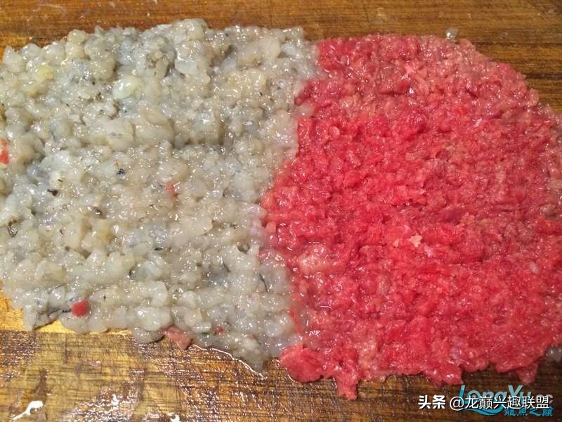 手把手教你做龙鱼最强营养秘方食谱--鲜虾牛肉狮子头，别馋哈