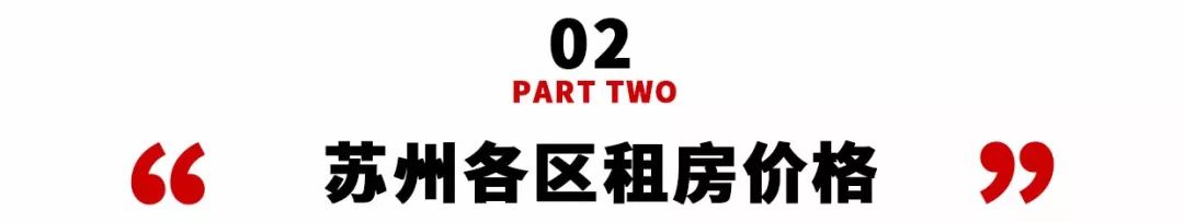 苏州各区房租一览表,苏州住宅租金标准
