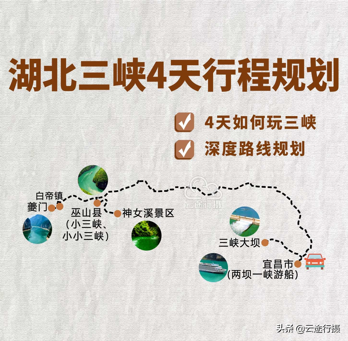 白帝城夔门三峡之巅自驾游,三峡旅游路线和三国旅游路线