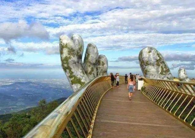 越南一座桥,越南金桥全景图