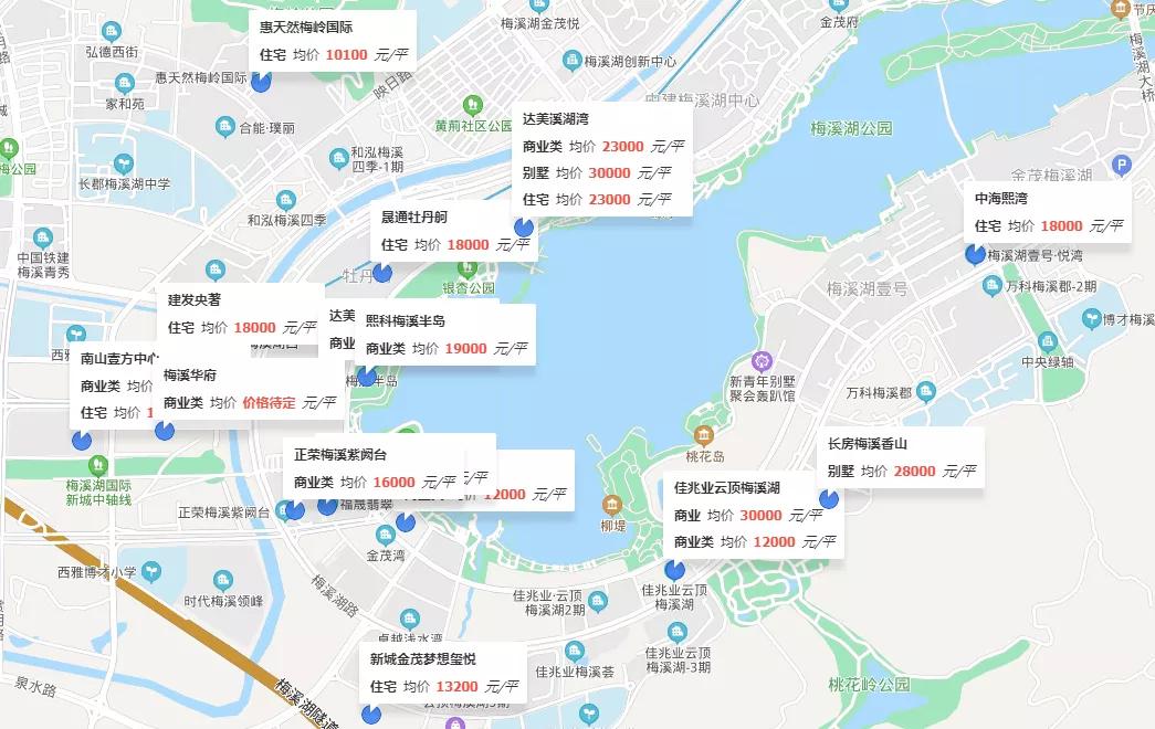 中建梅溪湖中心一线湖景房,137平房子公摊多少