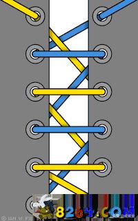 鞋带系起来不好看,鞋带系法不掉教程