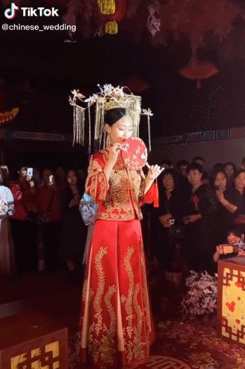 中式婚礼火遍抖音,中式婚礼爆火