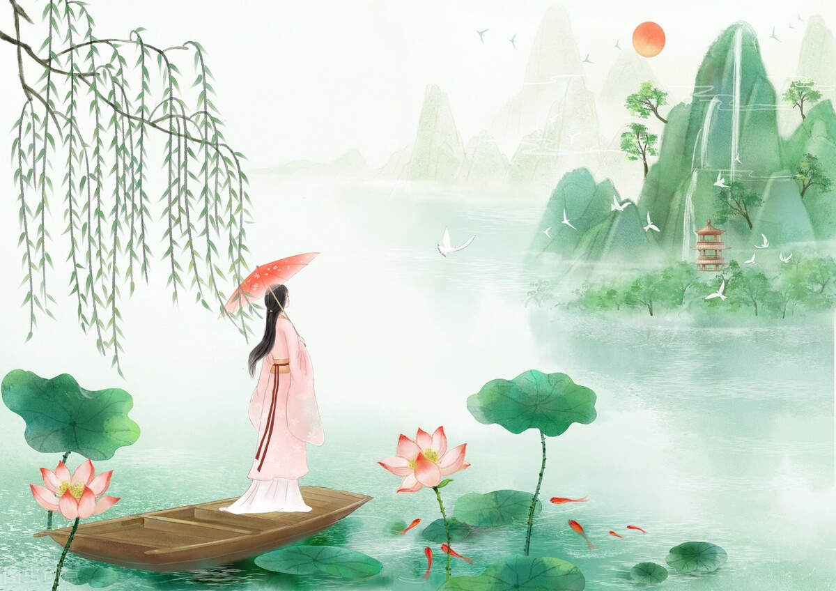 王昌龄描写荷花表达什么心情,王昌龄写荷叶荷花的古诗