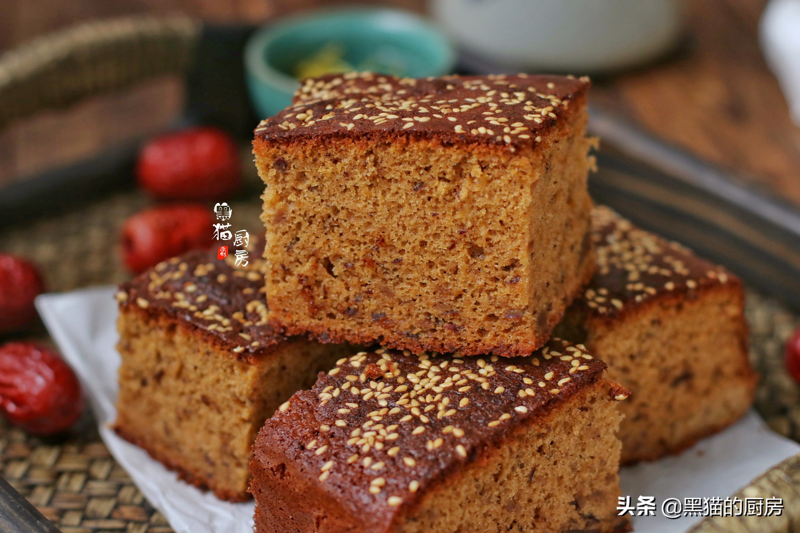 枣糕5个鸡蛋,用5个鸡蛋做的红糖枣糕教程