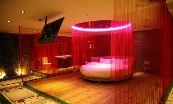 圆形小软床,酒店专用圆床款式