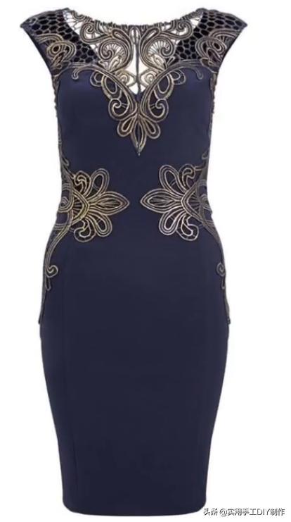 春天的手工白色蕾丝连衣裙,布艺蕾丝连衣裙