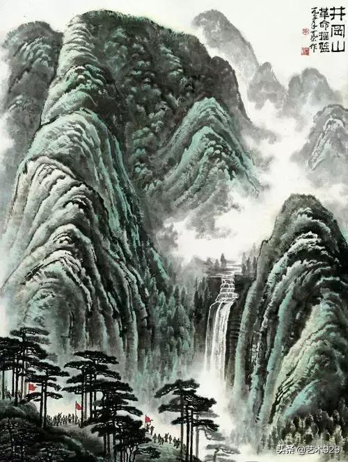 国画山水名家名段欣赏李可染,李可染画逆光山水一绝后附视频