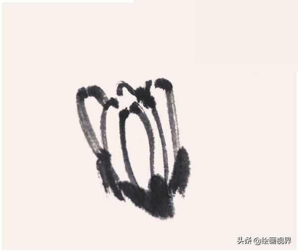 菊花花头国画画法和步骤,菊花花头写意画法教程