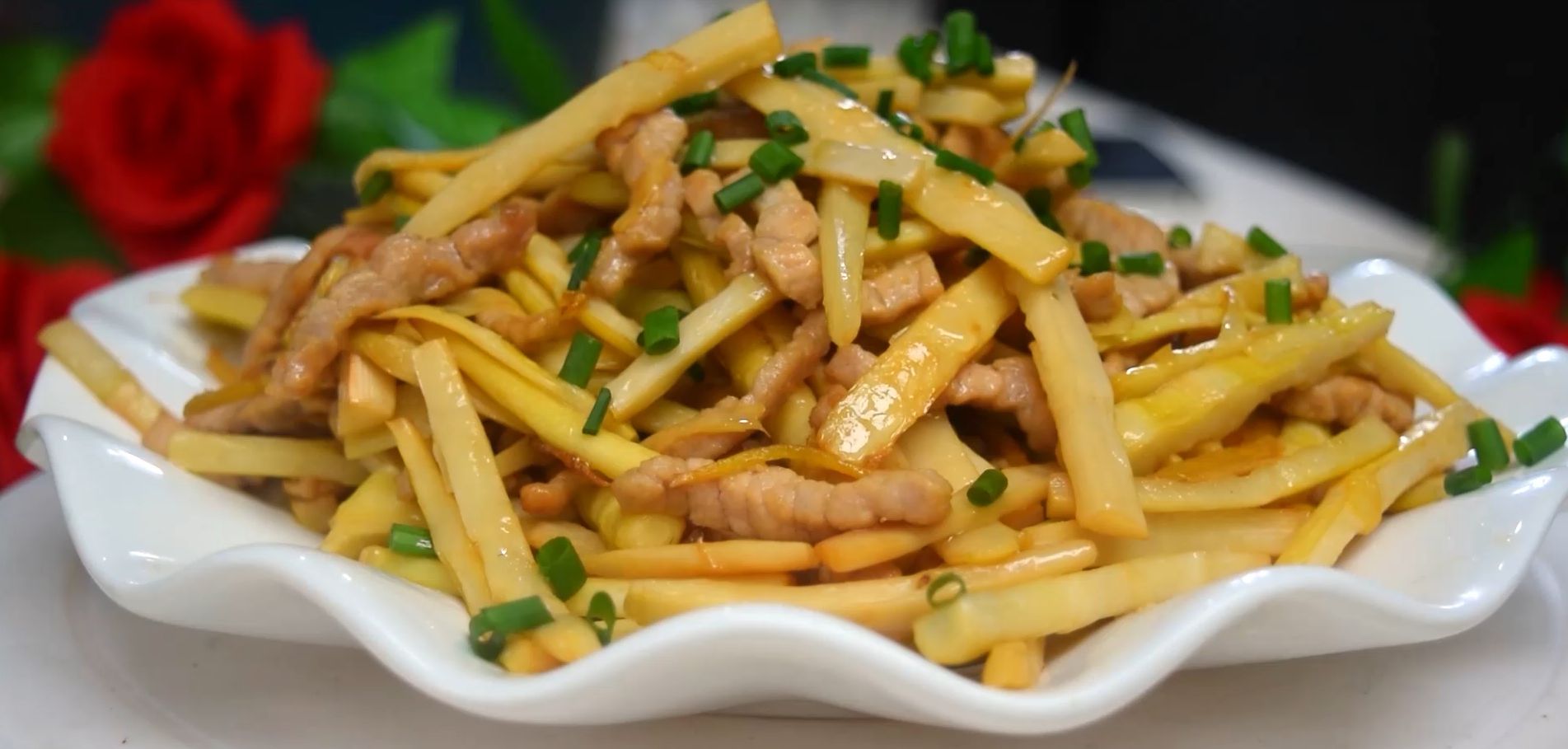 鲜竹笋炒肉小孩必吃,竹笋炒肉怎么做好吃香辣