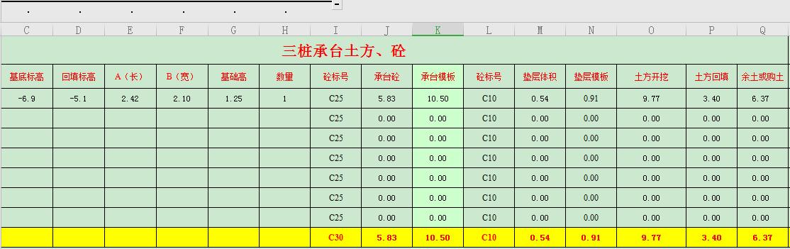 工程预算常用excel计算公式大全,工程量计算表格如何自动计算