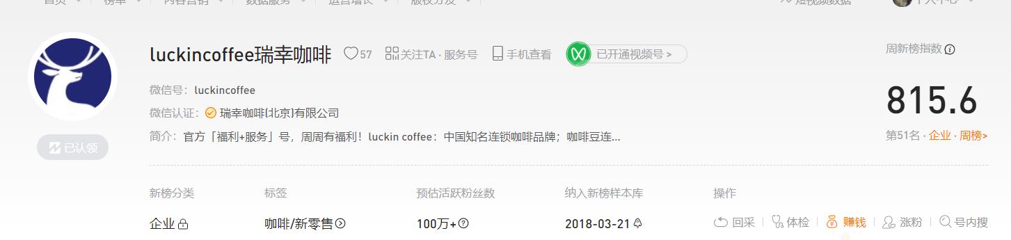 瑞幸咖啡微信公众号盈利模式,瑞幸咖啡企业微信运营策略