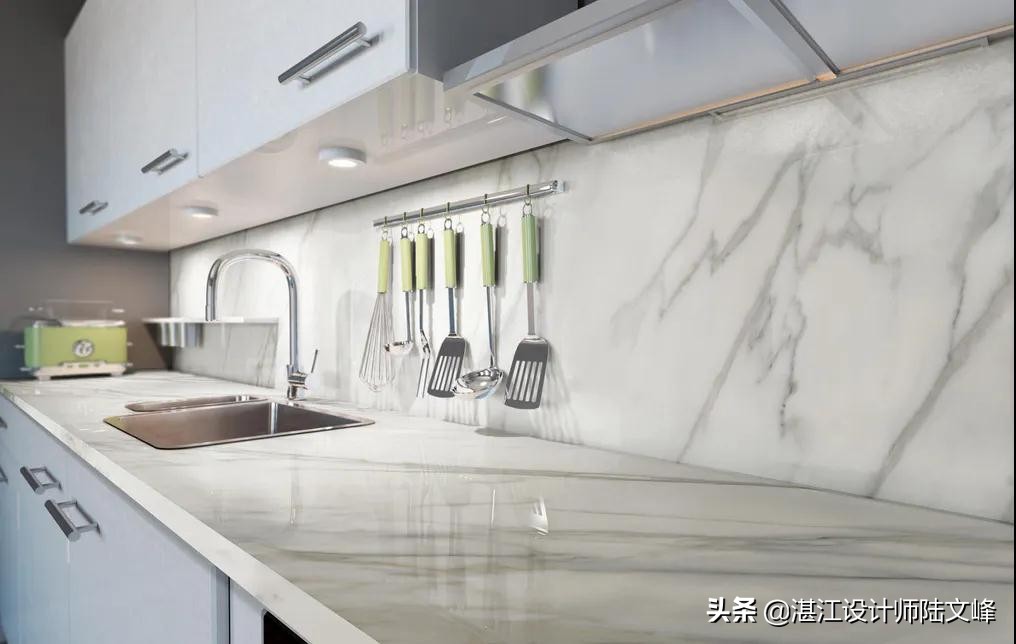 厨房贴网红小白砖好看吗,800x800瓷砖上墙厨房好看吗