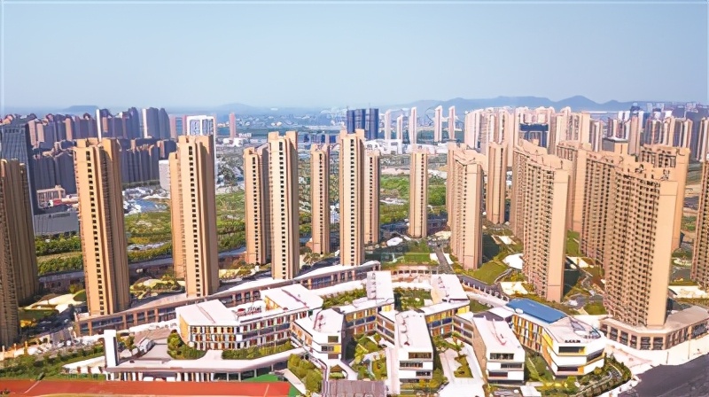 良渚新城最新航拍,良渚新城