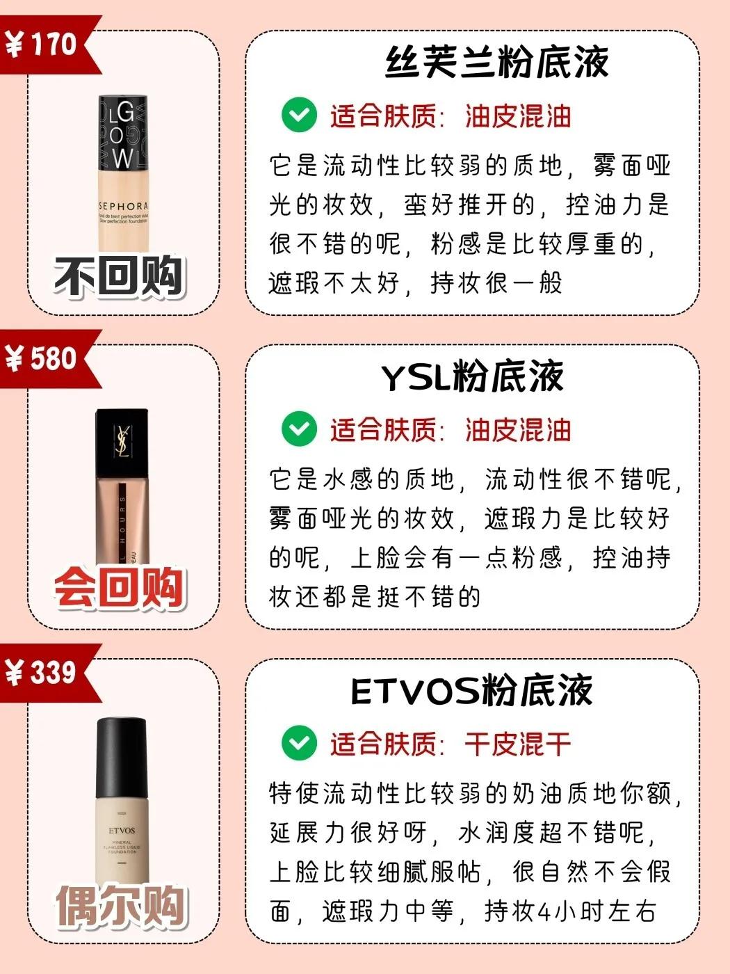 粉底液推荐公认干皮好用的粉底液,粉底液推荐公认好用平价混油皮