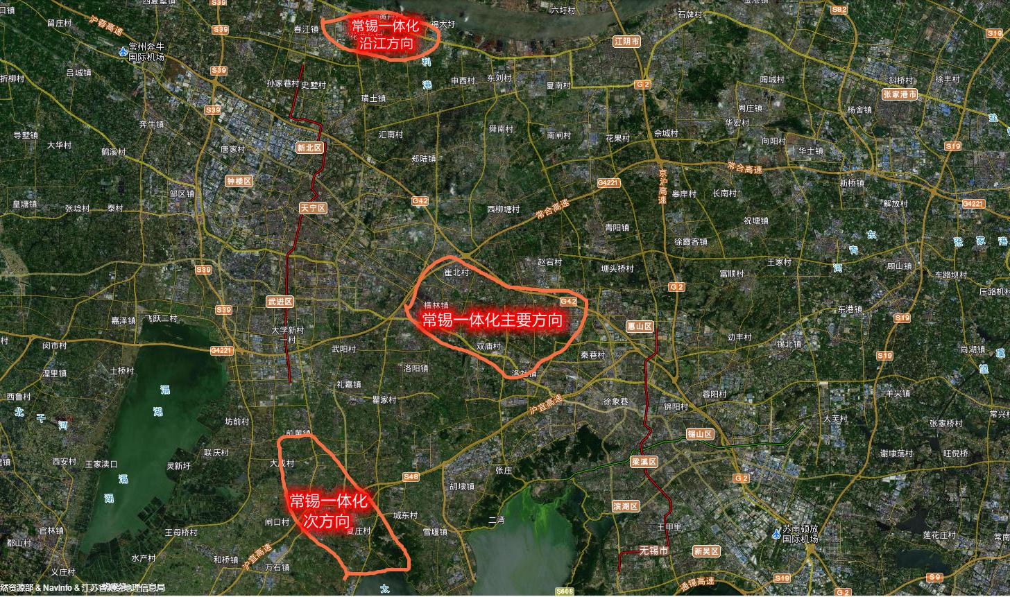 关于常锡城市空间布局的一体化:常州一心向东,奈何无锡不愿向西