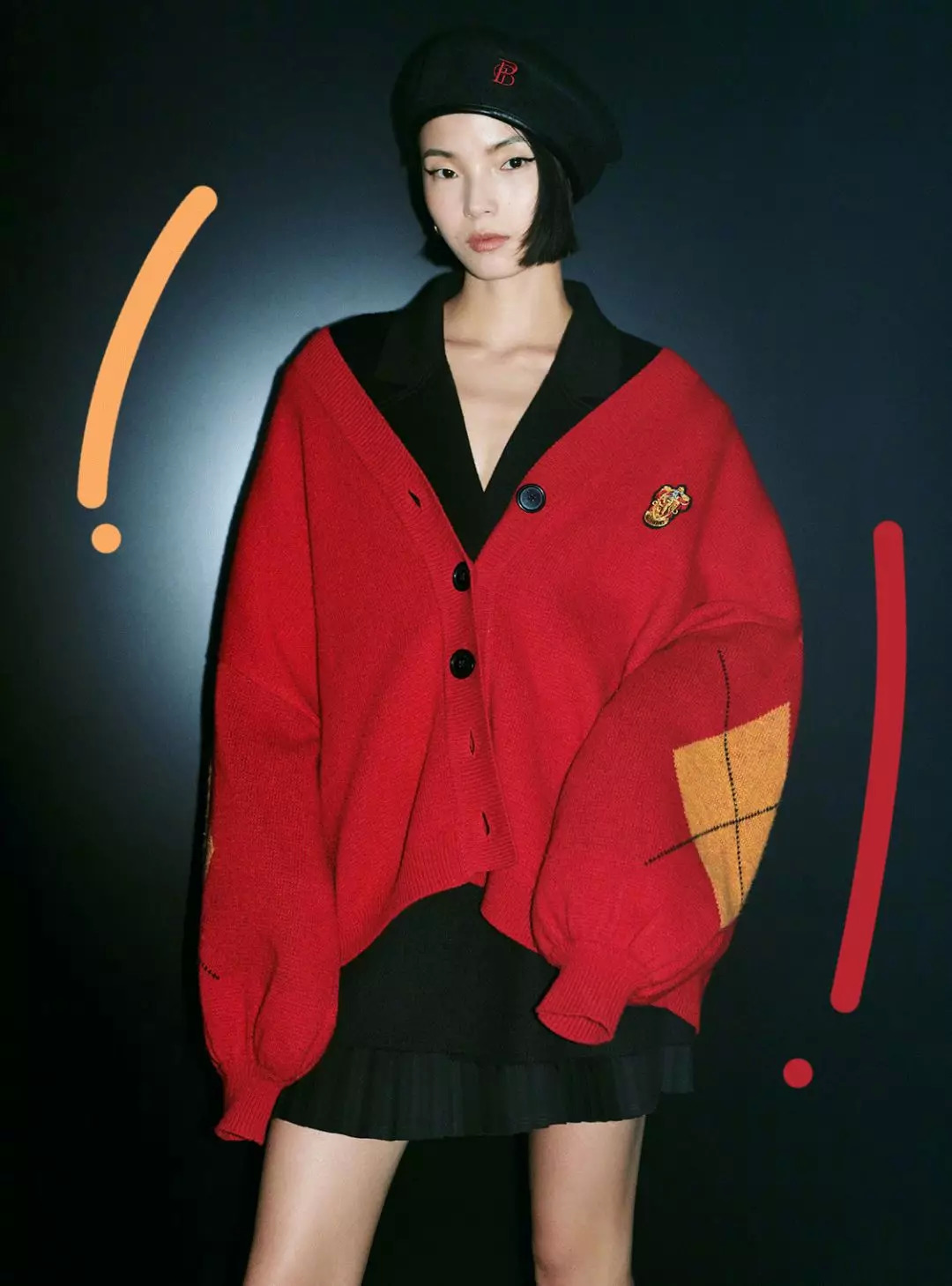 周冬雨刘雯同款毛衣,大表姐刘雯同款绿色开衫毛衣