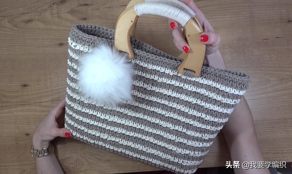 手提包编织教程易学,编织手提包的做法